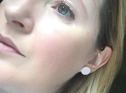 Nine Angels Pale pink studs