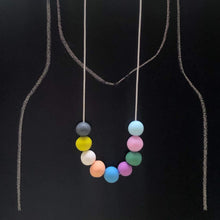 Load image into Gallery viewer, Nine Angels Pastel clay bead necklace