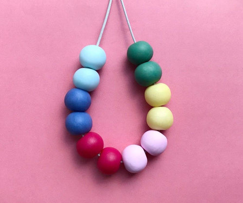 Nine Angels Pastel rainbow necklace