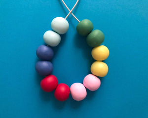 Nine Angels Pastel rainbow necklace