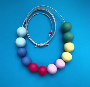 Nine Angels Pastel rainbow necklace