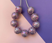 Load image into Gallery viewer, Nine Angels Pink and silver glitter sparkly necklace