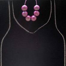 Load image into Gallery viewer, Nine Angels Pink &amp; purple sparkly necklace