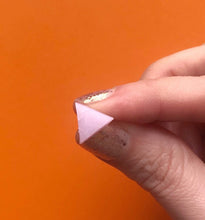 Load image into Gallery viewer, Nine Angels Pink triangle earrings
