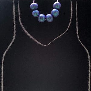 Nine Angels Purple sparkly necklace