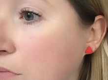 Load image into Gallery viewer, Nine Angels Red triangle earrings