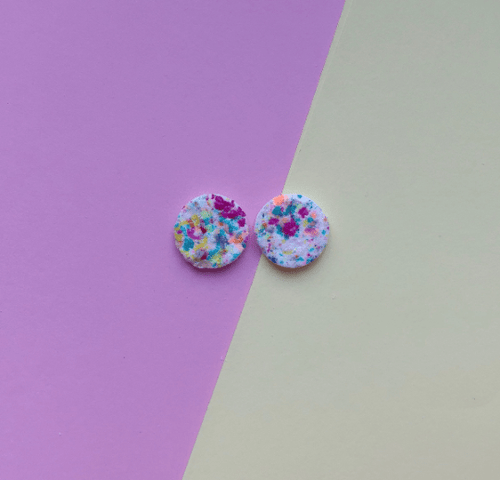 Nine Angels Sprinkles zero waste circle earrings
