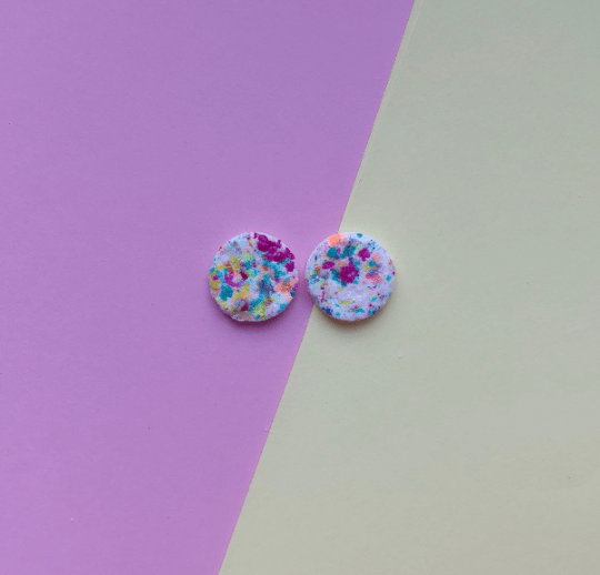 Nine Angels Sprinkles zero waste circle earrings