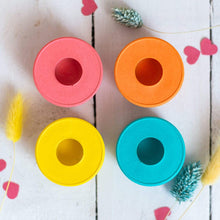 Load image into Gallery viewer, Nine Angels Summer brights set of 4 round taper candle holders