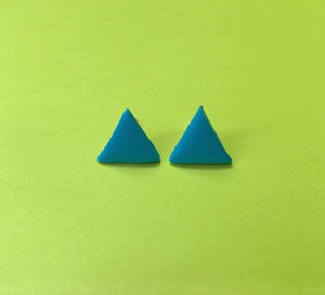 Nine Angels Turquoise triangle earrings
