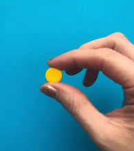 Load image into Gallery viewer, Nine Angels Yellow circle earrings